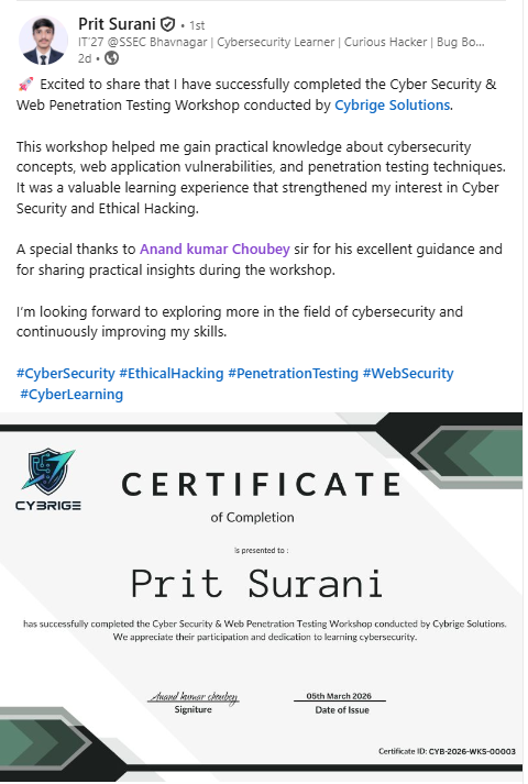 Student LinkedIn achievement 4